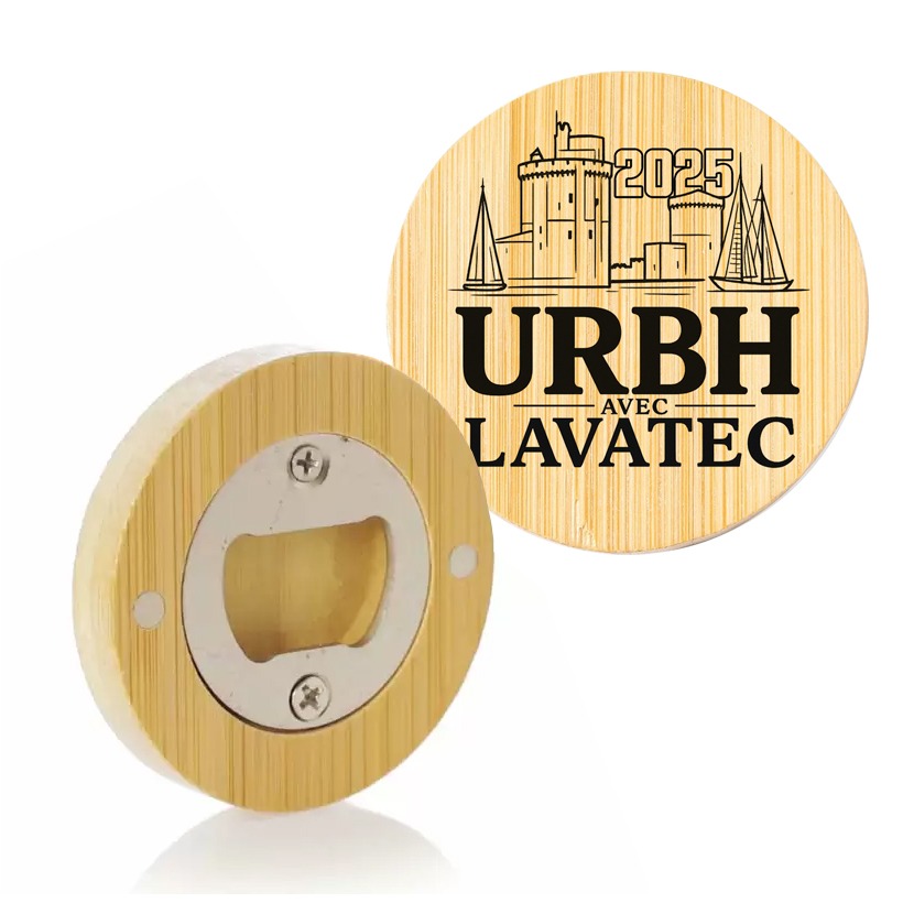 Ouvre-bouteille rond en Bois