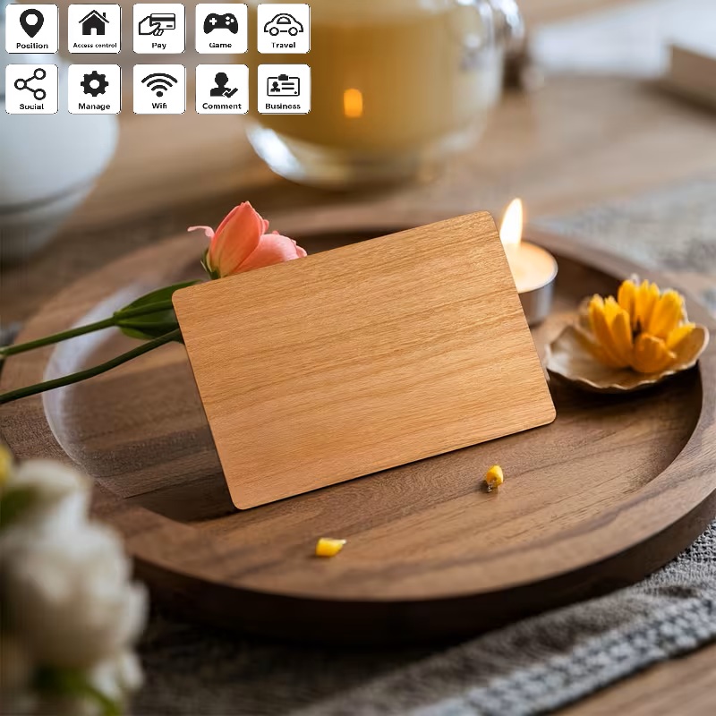 Carte de Visite Bois avec NFC