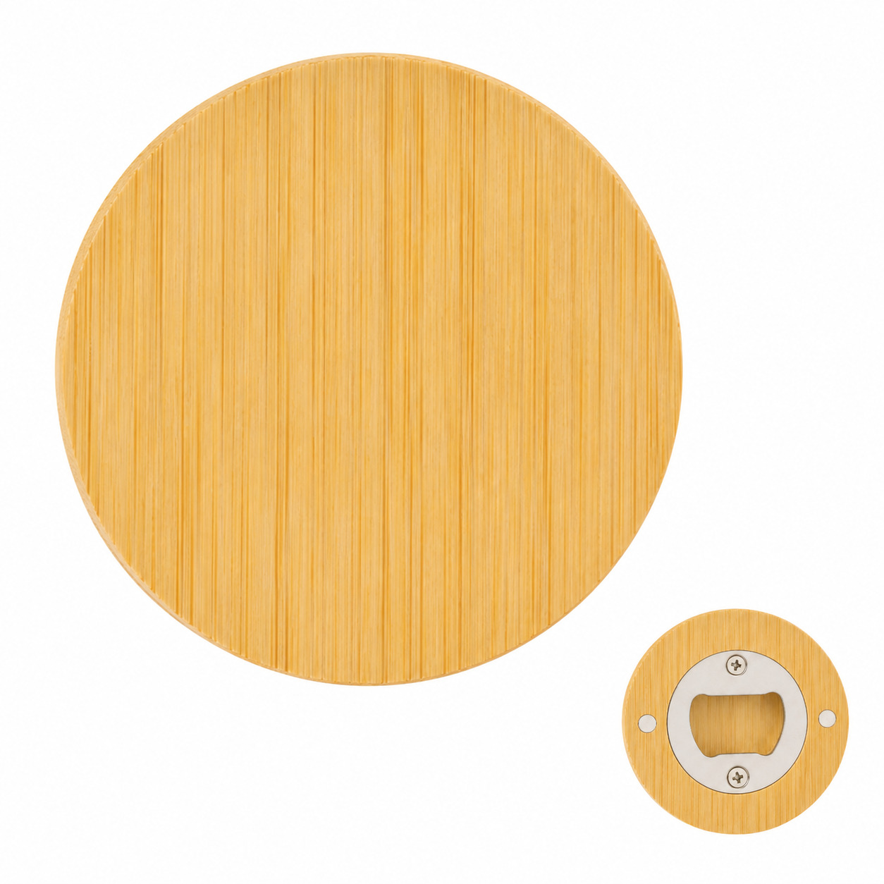 Ouvre-bouteille rond en Bois