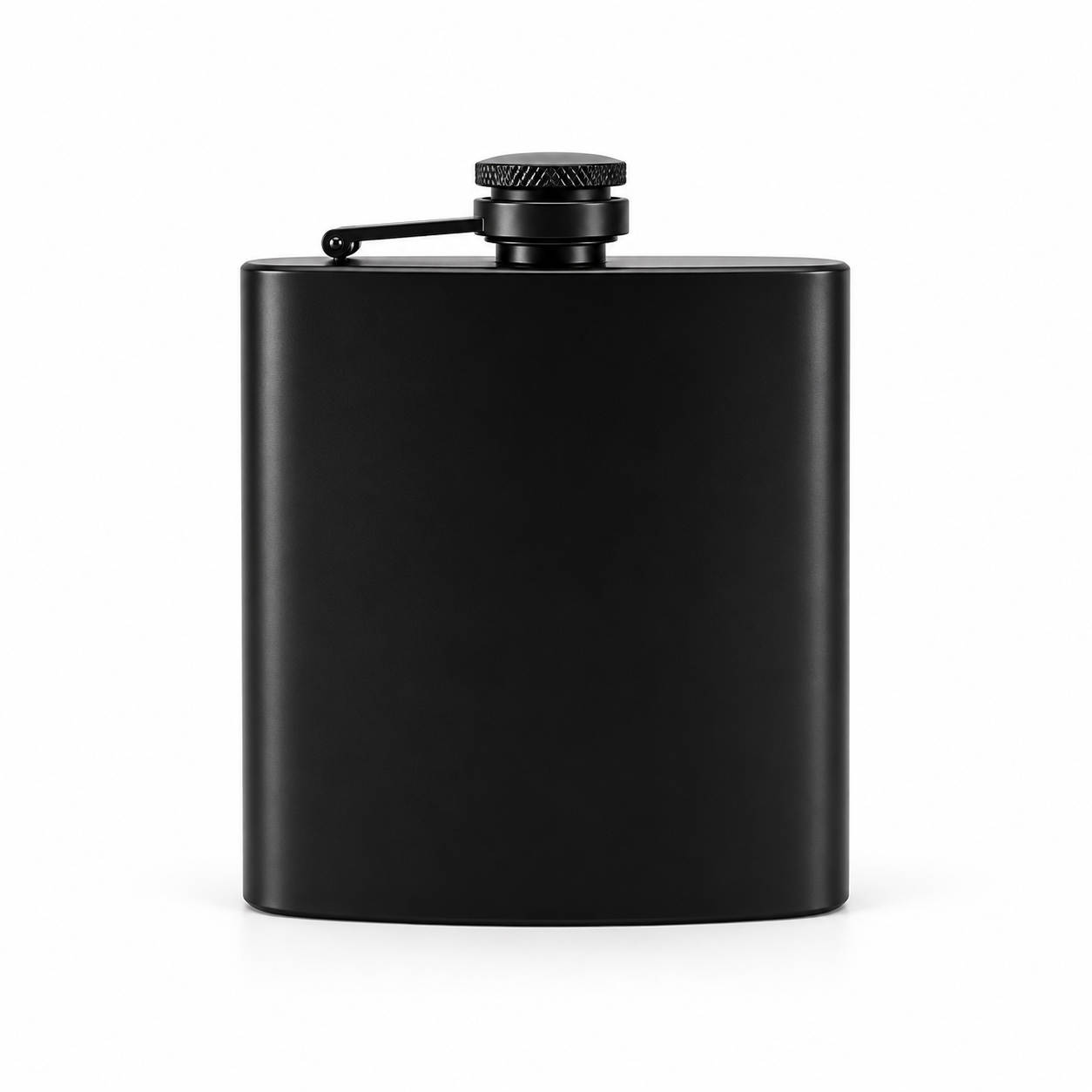 Flasque en Acier Inoxydable Noir Mat