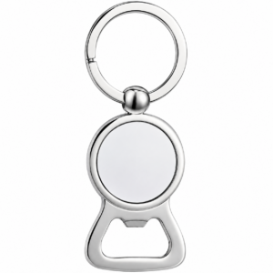 Porte-clé décapsuleur rond en métal personnalisé à Blois